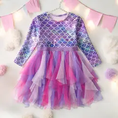 GENERICO - VESTIDO DE NIÑA DE TEMATICA SIRENA