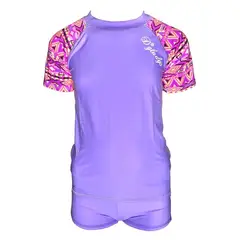 GENERICO - Conjunto Niña Manga Corta Color Lila GL-42