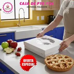 GENERICO - 50 Cajas de Pye de 26 cm. para Repostería