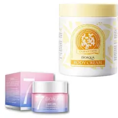 BIOAQUA - PACK CREMA HIDRATANTE V7 Y CREMA PARA EL CUERPO VAINILLA
