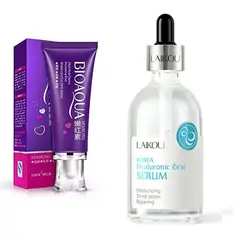 BIOAQUA - PACK CREMA DESPIGMENTANTE Y SERUM ACIDO HIALURONICO LAIKOU