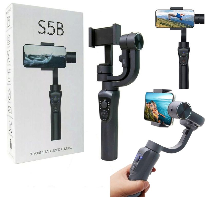 Estabilizador Gimbal de Cardán 3 ejes AXIS S5B para celular