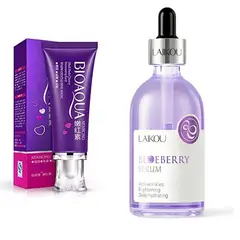 BIOAQUA - PACK CREMA DESPIGMENTANTE Y SERUM BLUEBERRY LAIKOU