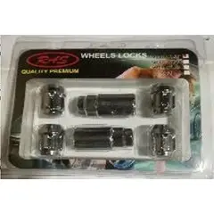 GENERICO - SEGURO DE RUEDA CIEGO CERRADO - CROMADO - 4+2