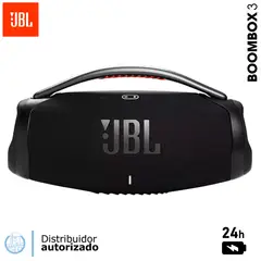 JBL - Parlante Bluetooth Boombox 3 BT 24 horas Extra Bass IP67 - Negro