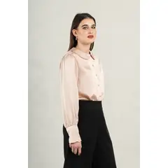FASSINE - Blusa Manga Larga Casual Mujer