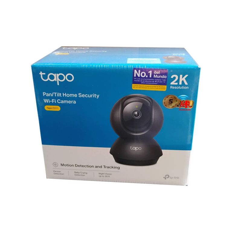 Tp-link Tapo C211 Cámara Seguridad 3mp 2k Wifi 360º Color Negro