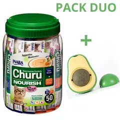 CHURU - DUO VET NOURISH-ATUN POLLO 50U PACK CATNIP 1