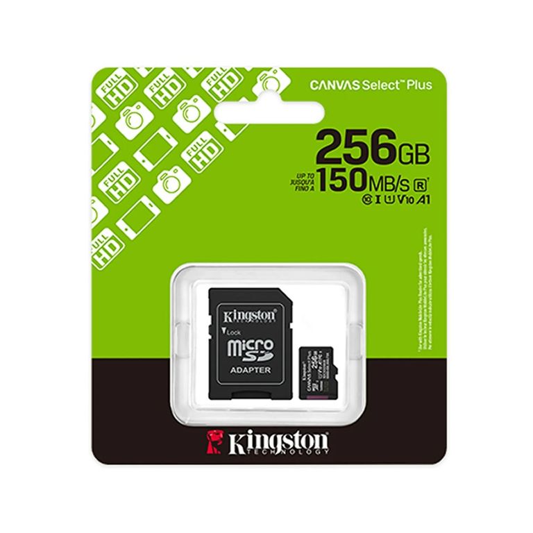 Tarjeta Memoria Micro SD Canvas Select Plus de 256GB