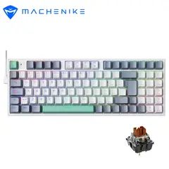 MACHENIKE - Teclado Mecánico Gamer K500 Switches Marrones