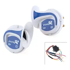 GENERICO - Bocina Claxon Corneta caracol 18 Sonidos Eco Auto Moto