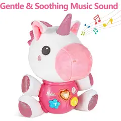 GENERICO - Peluche musical de unicornio para bebé