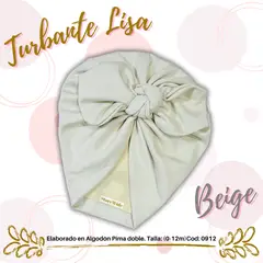 GENERICO - Turbante de algodon para bebes