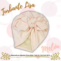 GENERICO - Turbante de algodon para bebes