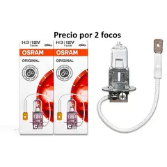 OSRAM - Foco H3 2 Unidades Halógeno 12V 55W PK22s