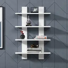 VENTITAS HOME - Repisa Flotante Vintage Carolainne Color Blanco