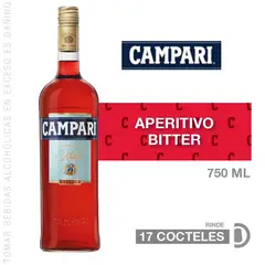 CAMPARI - Licor Bitter Botella 750ml