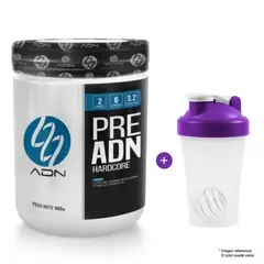 ADN - PRE 600 GR Pre entreno Óxido Nítrico Manzana + Shaker