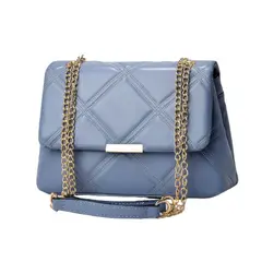 GENERICO - Bolso de cadena para mujer Retro Cuero Relieve Acolchonado Suave