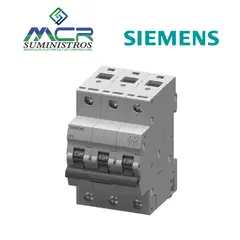 SIEMENS - INTERRUPTOR TERMOMAGNETICO 3 POLO 10 AMPERIOS 240VAC
