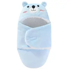 BABY MERINOS - Saco de dormir - Oso - Celeste