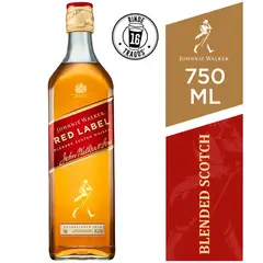 JOHNNIE WALKER - Whisky Red Label Botella 750ML