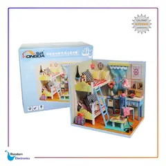 GENERICO - CASA MINIMALISTA MADERA MUÑECAS LOL ADORNO REGALO