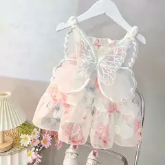 GENERICO - VESTIDO NIÑA MODELO MARIPOSA