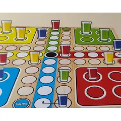 GENERICO - LUDO DRINK Y RULETA EN TABLERO - JUGUETE NAVIDAD