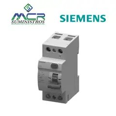 SIEMENS - INTERRUPTOR DIFERENCIAL 2 POLOS 40 AMPERIOS 30ma