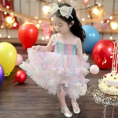 GENERICO - VESTIDO PARA NIÑA - TEMATICA MARIPOSAS