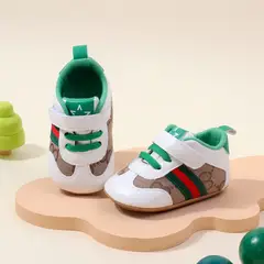 GENERICO - Zapatitos para bebé - Zapatilla Casual - Blanco con Verde