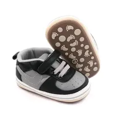 GENERICO - Zapatitos para bebé - Zapatilla Urbanas - Negro con plomo