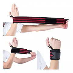 GENERICO - Muñequeras De Potencia Importada Par Pesas Gym Crossfit