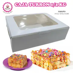 GENERICO - 100 Cajas de Turron de Medio Kilo para Repostería