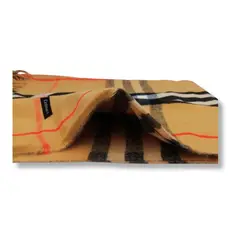 GENERICO - Maxi Bufanda Mujer Mostaza y Negro