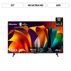 HISENSE - Televisor 55'' UHD TV 4K SMART 55A6N 2024 VIDAA DOLBY VISION HDR