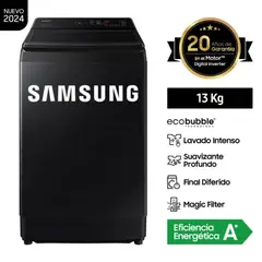 SAMSUNG - Lavadora EcoBubble 13 Kilos Negra WA13CG5441BV (2024)