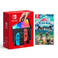 Nintendo - Consola Switch Modelo Oled Neon + Pokémon Legends Arceus