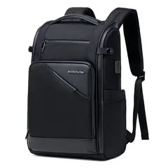 ARCTIC HUNTER - Mochila Hombre B00675 USB Viaje Laptop Negro