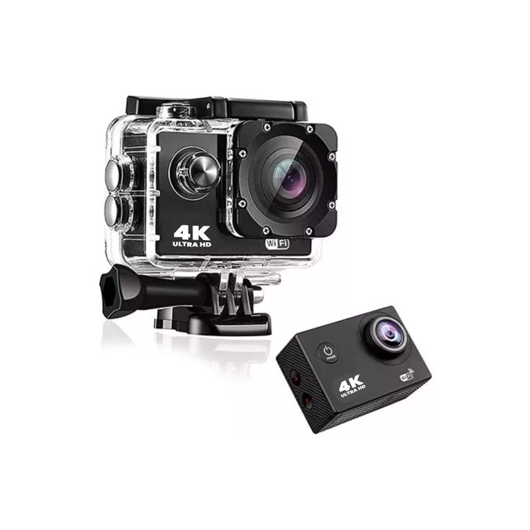 Camara Go Pro Accion 4k 16MP WiFi Acuatico Color Negro