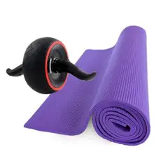 GENERICO - Mat de Yoga Pilates 6mm Rueda Abdominal Carver