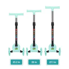 GENERICO - SCOOTER CON LUCES BABY 3 RUEDAS VERDE