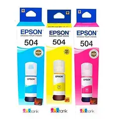 EPSON - Tinta T504 504 Original X 3UNIDADES L6171 L6270 L14150 P15