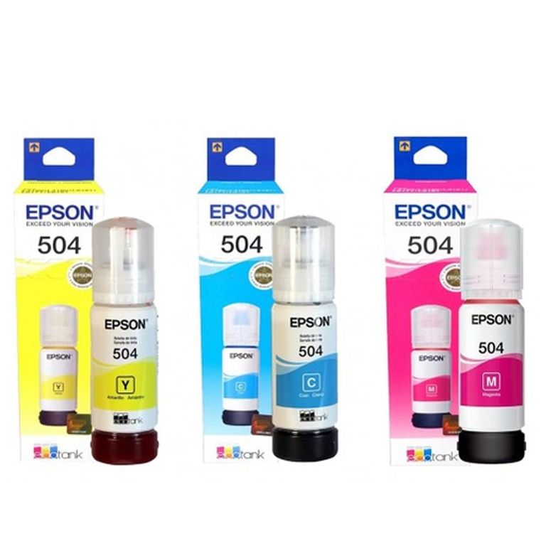 Tinta T504 Original Tinta Juego X 3 Colores P15