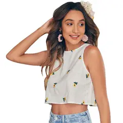 BAALATHKKO5 - Blusas De Mujer De Moda Verano Ropa Sin Mangas Elegantes