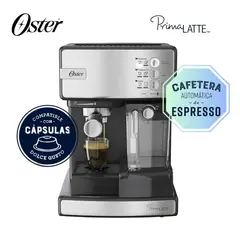 OSTER - Cafetera de espresso PrimaLatte¿ 15 bares BVSTEM6603SS