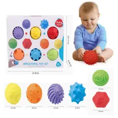 GENERICO - Juguete Bolas sensoriales Texturizadas para Bebe