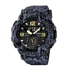 SKMEI - Reloj 1637 Force Dual Timer Gris