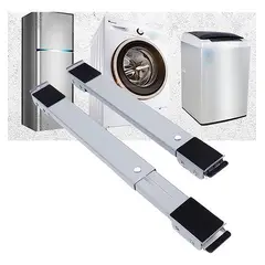 GENERICO - SOPORTE DOS PIEZAS PARA LAVADORA COCINA BLANCO